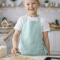 Delantal de lino natural – Delantal de cocina ligero y elegante