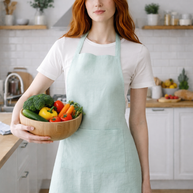 Litauischer Leinenstoff in Mint – Natürlich, Leicht & Atmungsaktiv