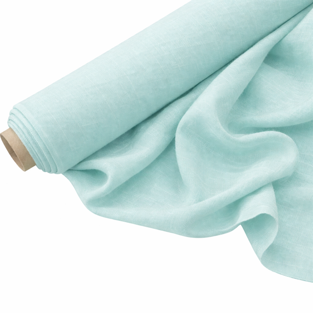 Litauischer Leinenstoff in Mint – Natürlich, Leicht & Atmungsaktiv