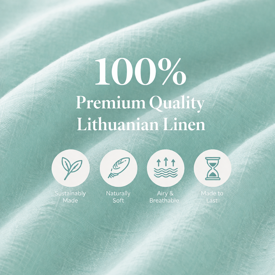 Delantal de lino natural – Delantal de cocina ligero y elegante