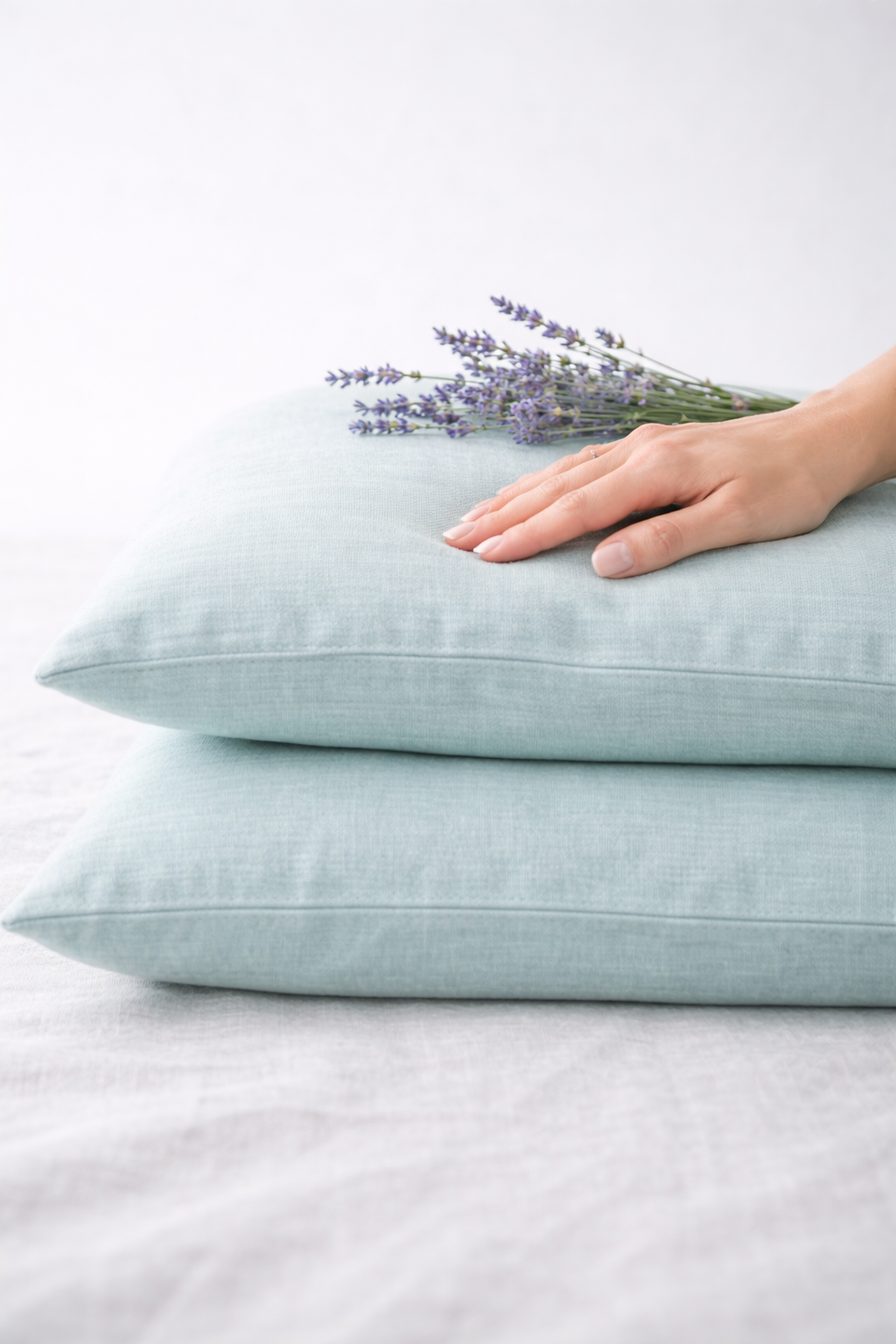 Mint Linen Bedding Set – Natural, Breathable & Elegant
