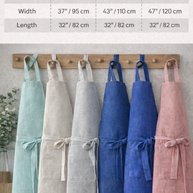 Delantal de lino natural – Delantal de cocina ligero y elegante