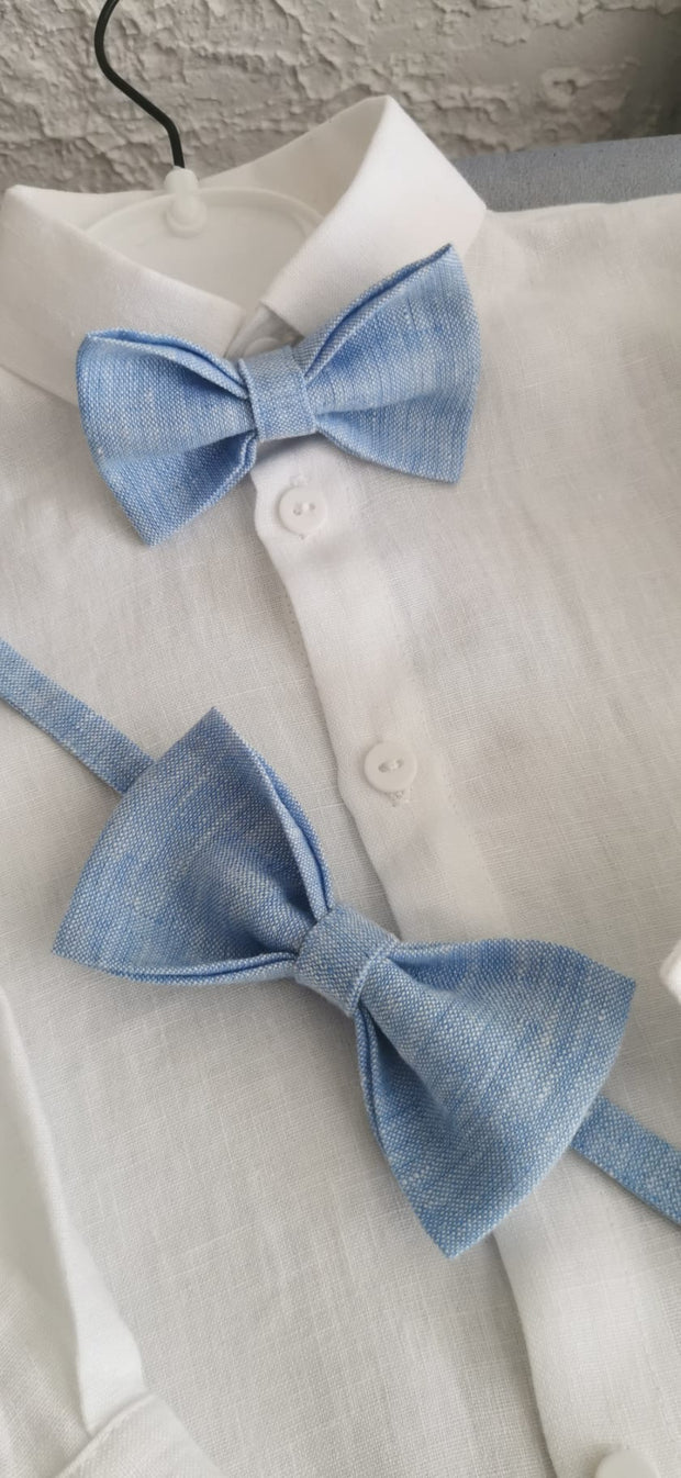 Leinen-Fliege – Natürliche Eleganz für kleine Gentlemen