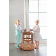 Baby Boys Linen Christening Outfit - Mint - CHRISTENING TIME