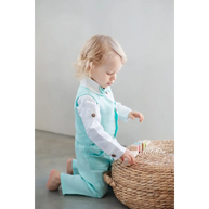 Baby Boys Linen Christening Outfit - Mint - CHRISTENING TIME