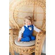 Baby Boys Linen Christening Outfit - Royal Blue - CHRISTENING TIME