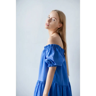 Linen Dress Bare Shoulders - One Size - Dresses