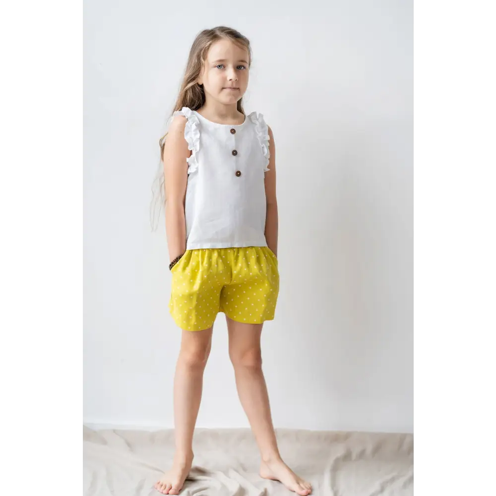 Linen Shorts with Pockets - KIDS