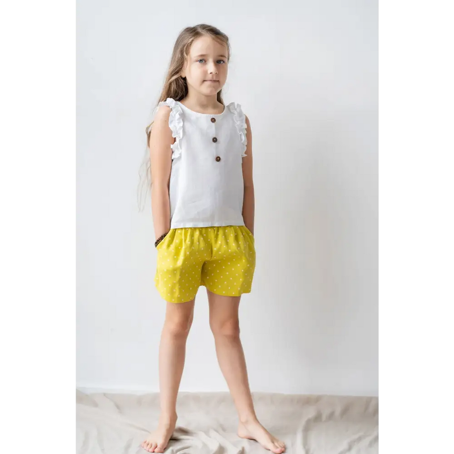 Linen Shorts with Pockets - KIDS