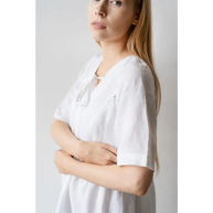 Maternity Nursing Linen Dress - One Size - Dresses