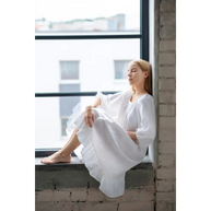 Maternity Pure Linen Dress - One Size - Dresses