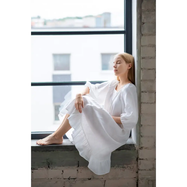 Maternity Pure Linen Dress - One Size - Dresses