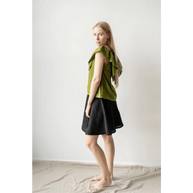 Midi Length Linen Circle Skirt - One Size - Skirts