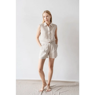 Natural Linen Shorts - One Size - Shorts