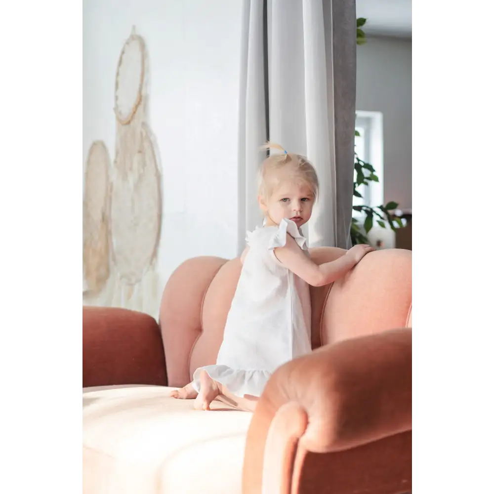 Pure Linen Dress for Special Occasion - CHRISTENING TIME