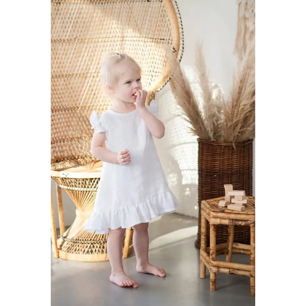 Pure Linen Dress for Special Occasion - CHRISTENING TIME