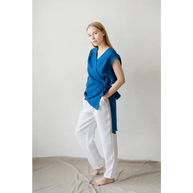 Pure Linen Pants with Pockets - One Size - Pants
