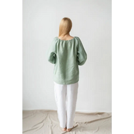 Pure Linen Pants with Pockets - One Size - Pants