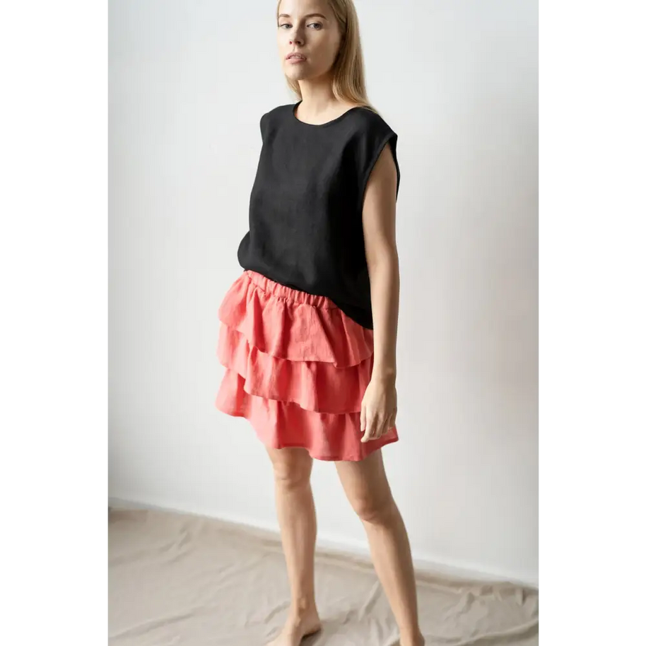 Romantic Mini Skirt with Layers - One Size - Skirts