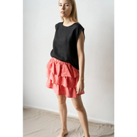 Romantic Mini Skirt with Layers - One Size - Skirts