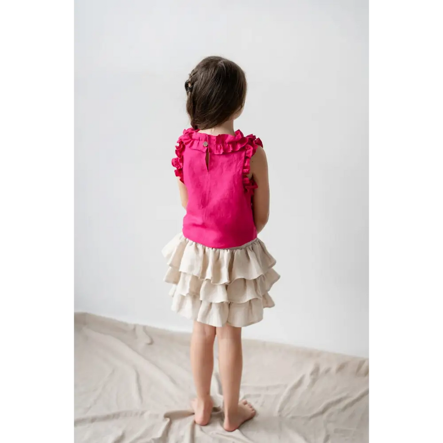 Ruffle Linen Skirt - KIDS