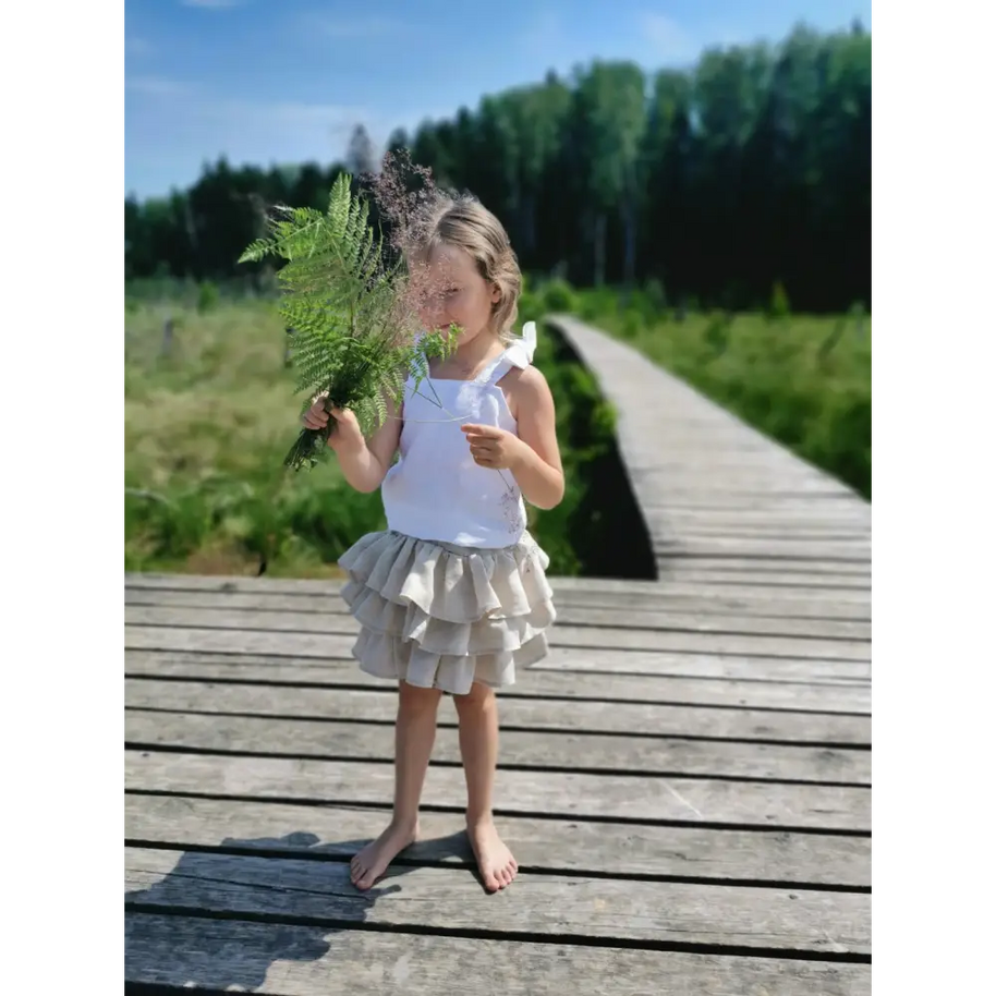 Ruffle Linen Skirt - KIDS