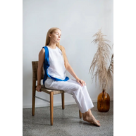 Special Design White Linen Dress - One Size - Blouses