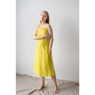 Special Design Yellow Linen Dress - One Size - Dresses